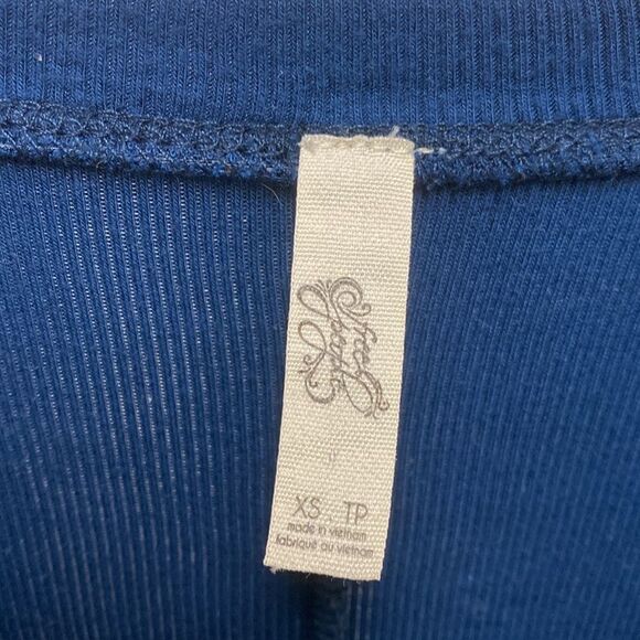 Free People Ribbed Long Sleeve Top XS - Picture 2 of 5